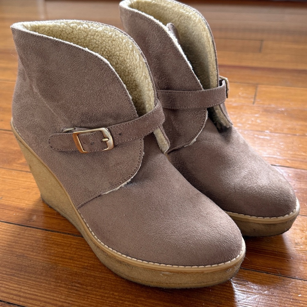 Stella McCartney Vegan Suede Ankle Boots